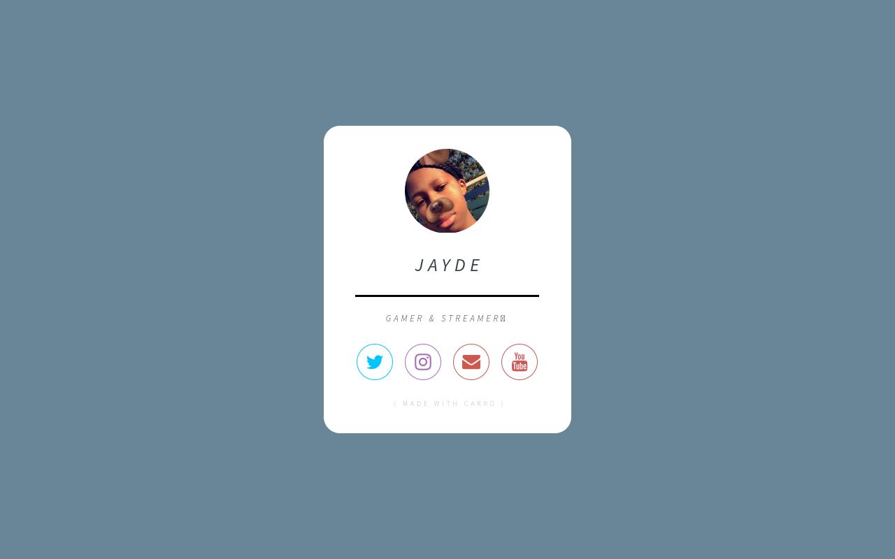 Carrd profile picture for @jayde